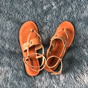 American Eagle ankle wrap sandals